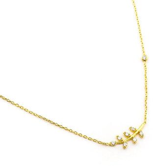 CZ Leaf Necklace Discount