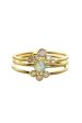 Triple Gold & Opal Stackable Rings Online Sale