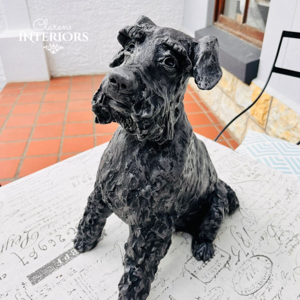 Maya the Schnauzer Sculpture For Sale