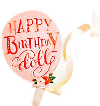 Happy Birthday Doll Card For Discount