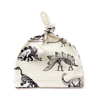 Dinosaur Organic Cotton Knotted Beanie Cheap