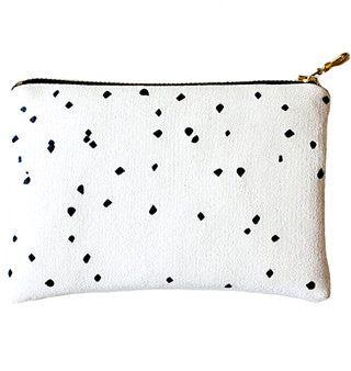 Black & White Confetti Pouch Discount