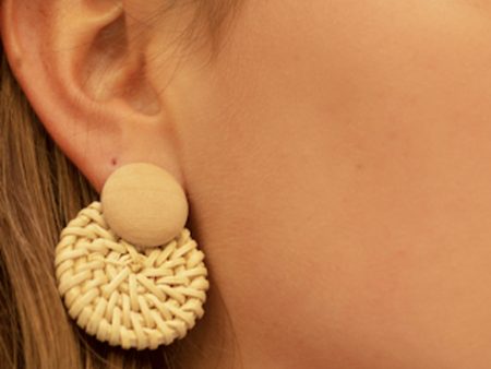 Blanca Woven Earrings For Sale