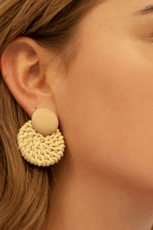 Blanca Woven Earrings For Sale