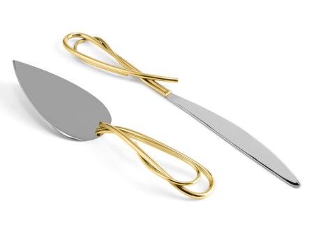 Calla Lily Cake Knife & Server Set For Cheap