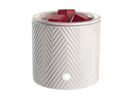 Candle-lite Everyday White Chevron Wax Melt Warmer Fashion