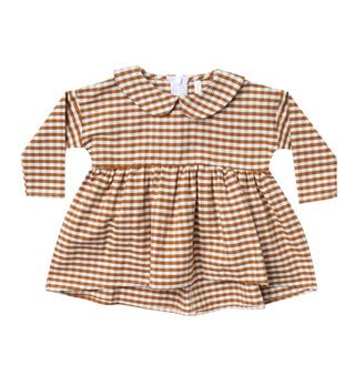 Gingham Collared Dress Fashion