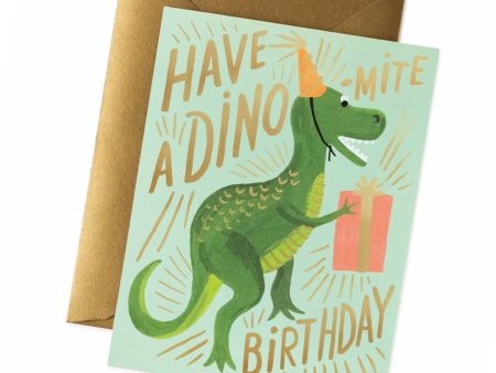 Dino-mite Birthday Card on Sale