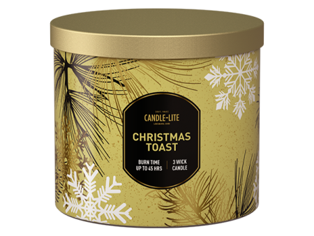 Christmas Toast 3-wick 14oz Jar Candle Supply