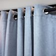 DUSTY BLUE GREY BLOCKOUT CURTAIN Hot on Sale