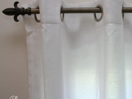 Plain Mesh White Curtain on Sale