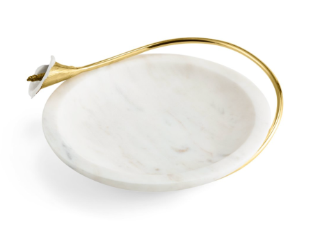 Calla Lily Marble Dish Online Hot Sale