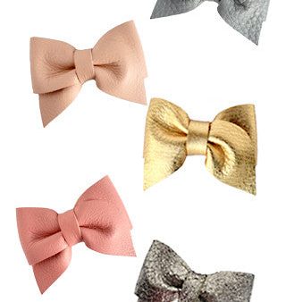 Petite Léa Leather Bow Discount