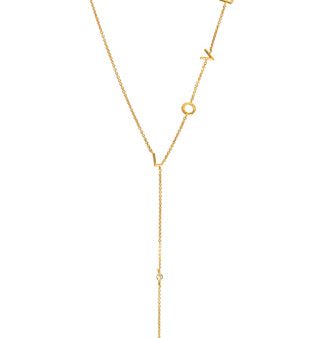 Love in Line Lariat Necklace Cheap