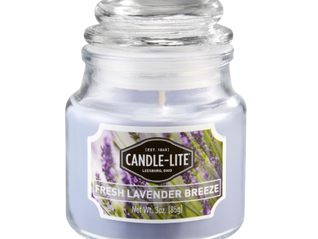 Fresh Lavender Breeze 3oz Jar Candle For Discount