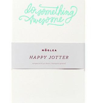 Letterpress  Do Something Awesome  Jotter Hot on Sale