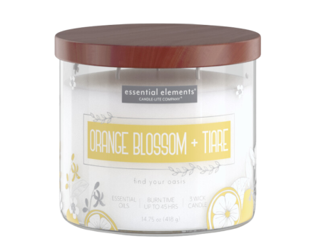 Orange Blossom & Tiare 3-wick 14.75oz Jar Candle For Discount