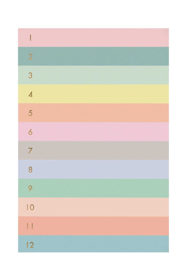 Numbered Colorblock Large Memo Pad Cheap