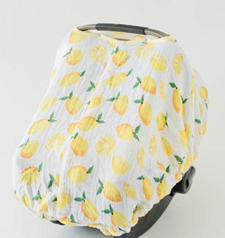 Cotton Muslin Car Seat Canopy | Lemon Hot on Sale