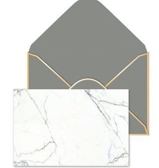 Marbled Flat Panel Note Card Set For Cheap