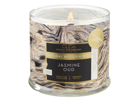 Jasmine Oud Wooden-Wick 14oz Jar Candle For Discount