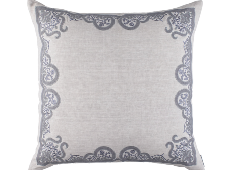 Nina European Pillow - Light Medium Grey 28x28 Online now