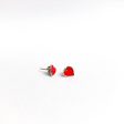 Enamel Heart Studs Discount