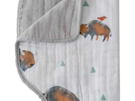 Bison Cotton Muslin Burp Cloth Hot on Sale