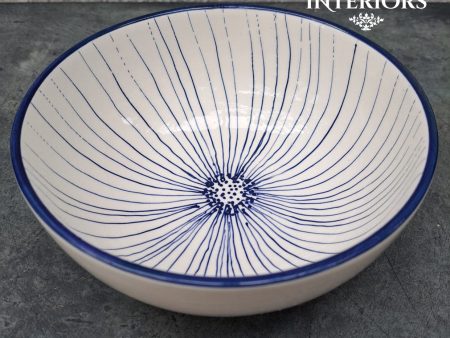 Diana Soup Bowl - Flower Dot Blue Online Hot Sale