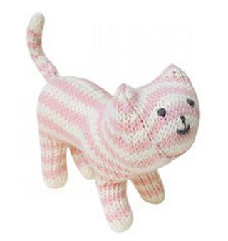 Pink Knit Cat Rattle Online Sale