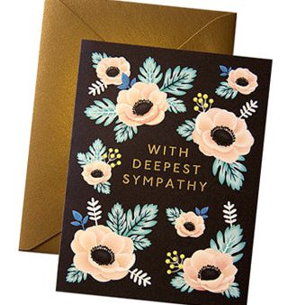 Anemone Sympathy Card Sale