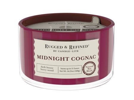 Midnight Cognac 3-wick 16.25oz Jar Candle For Cheap