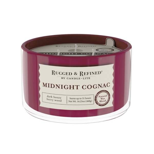 Midnight Cognac 3-wick 16.25oz Jar Candle For Cheap