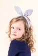 Coco Bow Headband | Denim Stripe Hot on Sale