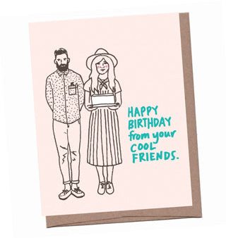 Cool Friends Birthday Card on Sale