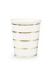 Frenchie Striped Gold Cups Set 8 Supply