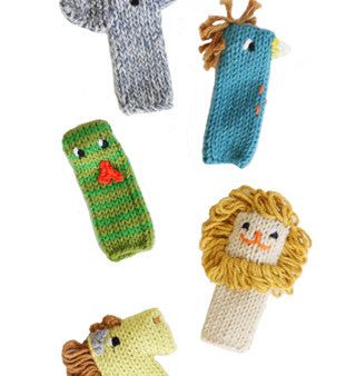 Jungle Knit Finger Puppets Set 5 For Cheap