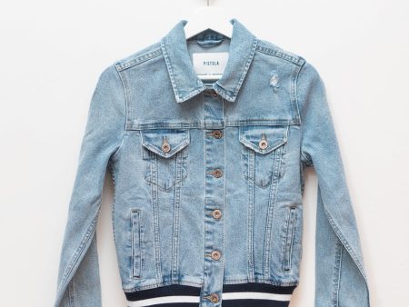 Brando Fitted Denim Jacket Hot on Sale