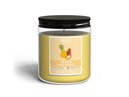 Tropical Fruit Medley 6.5oz Jar Candle For Sale