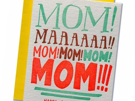 Mom Yelling Mother s Day Card For Sale