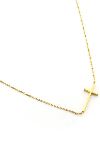 Horizontal Cross Necklace For Cheap