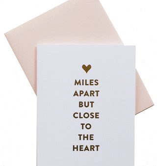 Miles Apart Card For Cheap