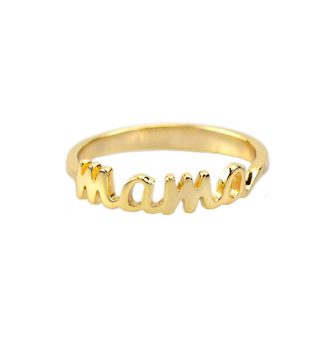 Mama Script Ring For Cheap