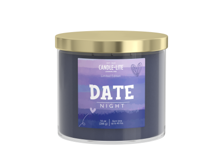 Date Night 3-wick 14oz Jar Candle Online now