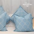 Blue Large Geometric Cushion Cover Online