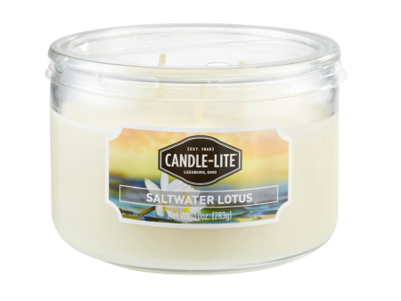 Saltwater Lotus 3-wick 10oz Jar Candle Online now