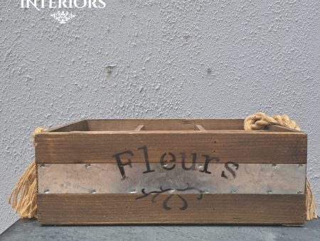 Fleurs Box with handles Online now