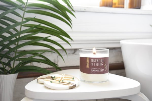 Adventure is Calling Wooden-Wick 16oz Jar Candle Online Sale