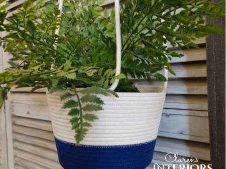 Hanging Planter- Blue For Cheap