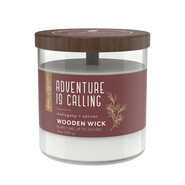 Adventure is Calling Wooden-Wick 16oz Jar Candle Online Sale